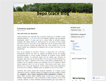 Tablet Screenshot of bepoglace.wordpress.com