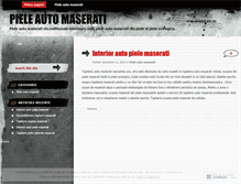 Tablet Screenshot of pieleautomaserati.wordpress.com