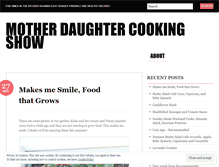 Tablet Screenshot of motherdaughtercookingshow.wordpress.com