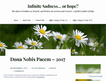 Tablet Screenshot of infinitesadnessorhope.wordpress.com