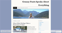 Desktop Screenshot of grannypants.wordpress.com