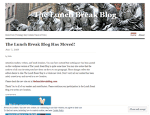 Tablet Screenshot of lunchbreakblog.wordpress.com