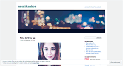 Desktop Screenshot of nesslikewhoa.wordpress.com