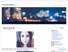 Tablet Screenshot of nesslikewhoa.wordpress.com