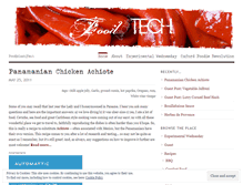 Tablet Screenshot of foodslashtech.wordpress.com
