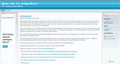 Desktop Screenshot of antiestafas.wordpress.com