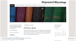 Desktop Screenshot of disjointedrhymings.wordpress.com