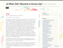 Tablet Screenshot of iamagrownup.wordpress.com