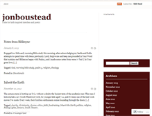 Tablet Screenshot of jonboustead.wordpress.com