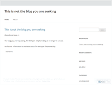 Tablet Screenshot of michigantelephone.wordpress.com