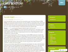 Tablet Screenshot of ciaoboston.wordpress.com