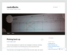 Tablet Screenshot of neekobarks.wordpress.com