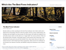 Tablet Screenshot of forexindicators3.wordpress.com
