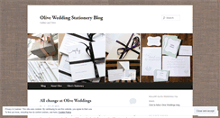Desktop Screenshot of oliveweddings.wordpress.com