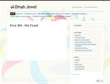 Tablet Screenshot of dinahjewel.wordpress.com