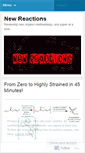 Mobile Screenshot of newreactions.wordpress.com