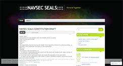 Desktop Screenshot of navsecseals.wordpress.com