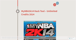 Desktop Screenshot of mynba2k14hacktool.wordpress.com