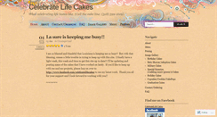 Desktop Screenshot of celebratelifecakes.wordpress.com