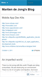 Mobile Screenshot of martiendejong.wordpress.com