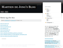 Tablet Screenshot of martiendejong.wordpress.com