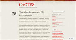 Desktop Screenshot of cactes.wordpress.com