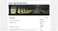 Desktop Screenshot of ingenieriaeconomica.wordpress.com
