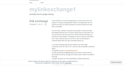 Desktop Screenshot of mylinkexchange1.wordpress.com