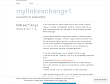 Tablet Screenshot of mylinkexchange1.wordpress.com