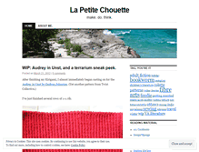 Tablet Screenshot of lapetitechouette.wordpress.com