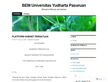 Tablet Screenshot of bemyudharta.wordpress.com