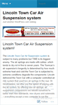 Mobile Screenshot of lincolntowncarairsuspensionsystem.wordpress.com