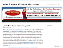 Tablet Screenshot of lincolntowncarairsuspensionsystem.wordpress.com