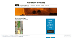 Desktop Screenshot of handmademonsters.wordpress.com