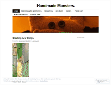 Tablet Screenshot of handmademonsters.wordpress.com