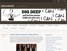 Tablet Screenshot of a2barrebeefit.wordpress.com