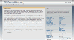 Desktop Screenshot of 365daysofrandom.wordpress.com