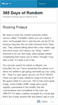 Mobile Screenshot of 365daysofrandom.wordpress.com