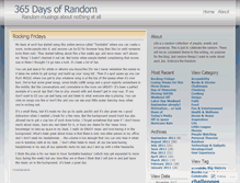 Tablet Screenshot of 365daysofrandom.wordpress.com