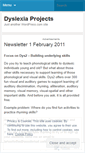 Mobile Screenshot of dyslexiaprojects.wordpress.com