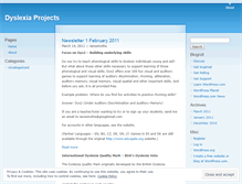 Tablet Screenshot of dyslexiaprojects.wordpress.com