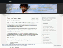 Tablet Screenshot of iamnotatouristattraction.wordpress.com