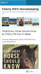 Mobile Screenshot of horsekeepingbycherryhill.wordpress.com