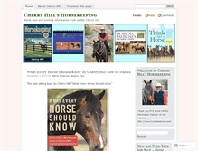 Tablet Screenshot of horsekeepingbycherryhill.wordpress.com