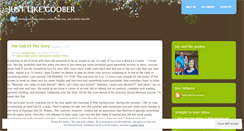 Desktop Screenshot of justlikegoober.wordpress.com