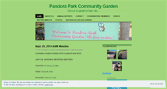 Desktop Screenshot of pandoraparkgarden.wordpress.com