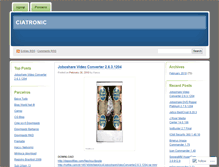 Tablet Screenshot of ciatronic.wordpress.com