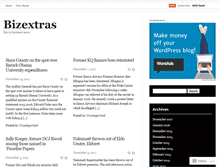 Tablet Screenshot of bizextras.wordpress.com