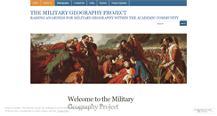 Desktop Screenshot of militarygeography.wordpress.com