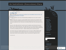 Tablet Screenshot of isotretinoingirl.wordpress.com